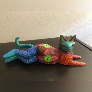 Casa Don Juan Oaxaca Mexico Carved Cat